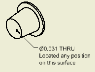 Catalog drawing of Restrictor plastic - F5002