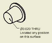 Catalog drawing of Restrictor plastic - F5020